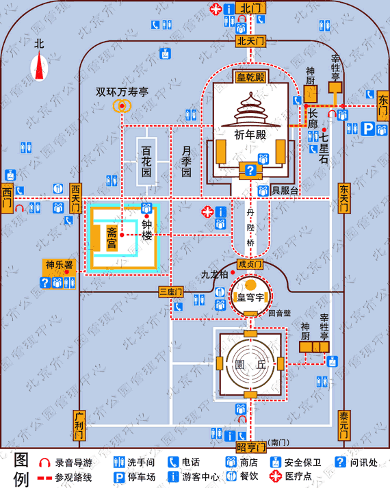 北京天坛最佳游览路线